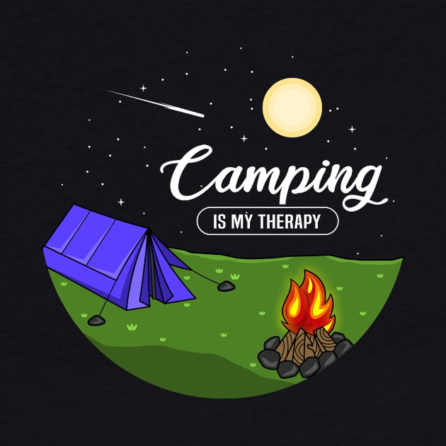 Camping is my therapie Gift by Lomitasu